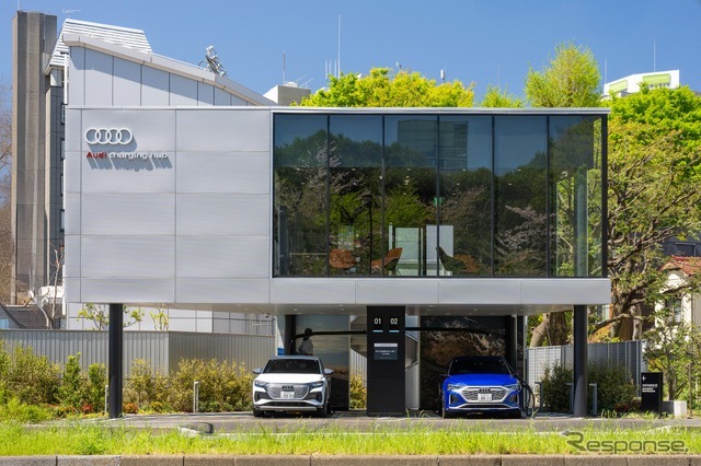 Audi charging hub 芝公園