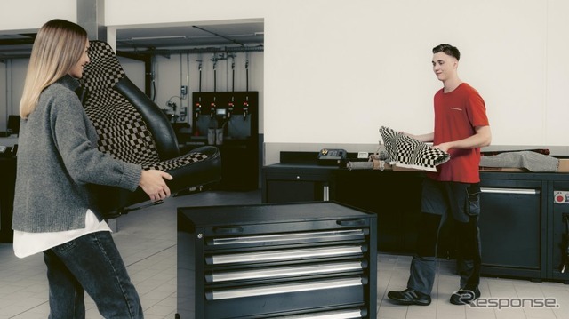 ポルシェが歴史的シート生地を復刻