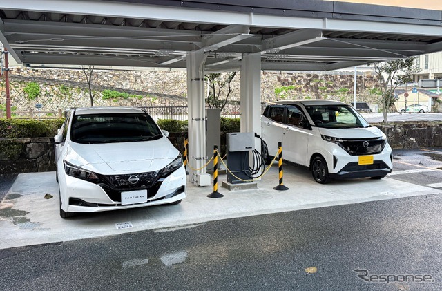 日産リーフとサクラの公用車がカーシェアに