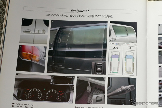 日産 エルグランド（初代）当時のカタログ