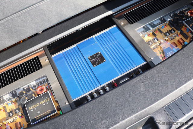 「DSP」が搭載されたオーディオカーの一例（製作ショップ：サウンドウェーブ＜茨城県＞）。