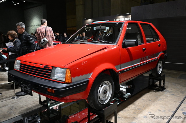 日産自動車大学校の学生たちがレストアした「マッチのマーチ」1984年式 初代日産マーチK10（東京オートサロン2026）