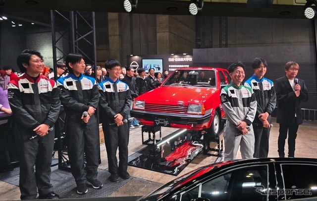 日産自動車大学校の学生たちがレストアした「マッチのマーチ」1984年式 初代日産マーチK10（東京オートサロン2026）