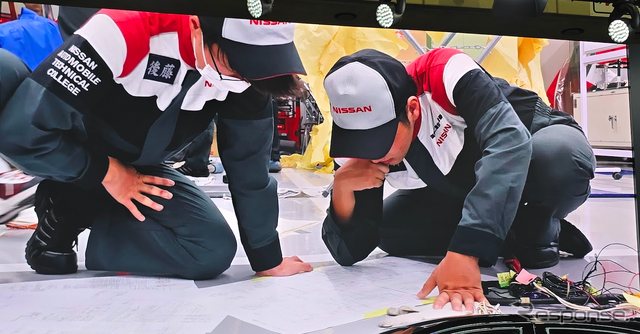 日産自動車大学校の学生たちがレストアした「マッチのマーチ」1984年式 初代日産マーチK10（東京オートサロン2026）