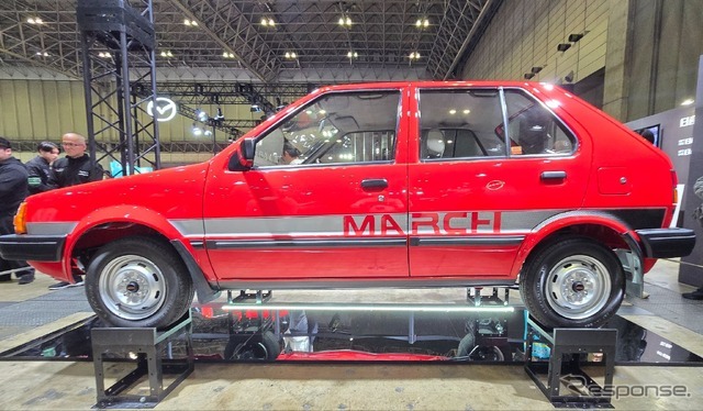 日産自動車大学校の学生たちがレストアした「マッチのマーチ」1984年式 初代日産マーチK10（東京オートサロン2026）