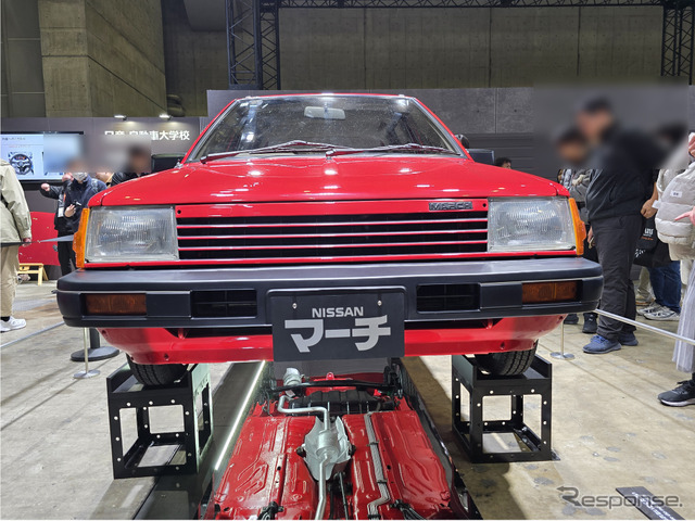日産自動車大学校の学生たちがレストアした「マッチのマーチ」1984年式 初代日産マーチK10（東京オートサロン2026）