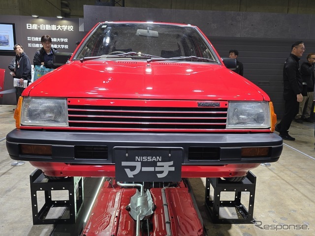 日産自動車大学校の学生たちがレストアした「マッチのマーチ」1984年式 初代日産マーチK10（東京オートサロン2026）