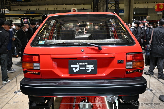 日産自動車大学校の学生たちがレストアした「マッチのマーチ」1984年式 初代日産マーチK10（東京オートサロン2026）