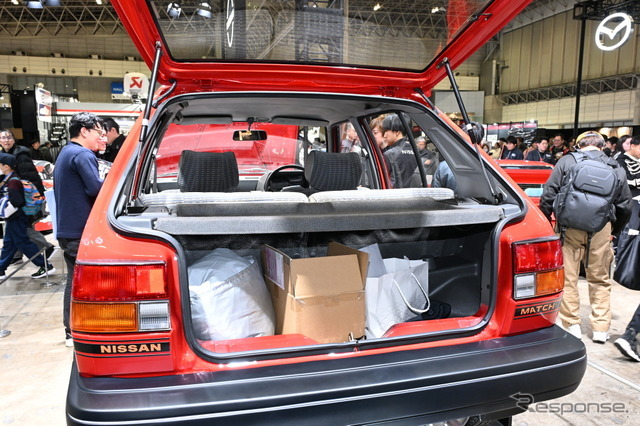 日産自動車大学校の学生たちがレストアした「マッチのマーチ」1984年式 初代日産マーチK10（東京オートサロン2026）