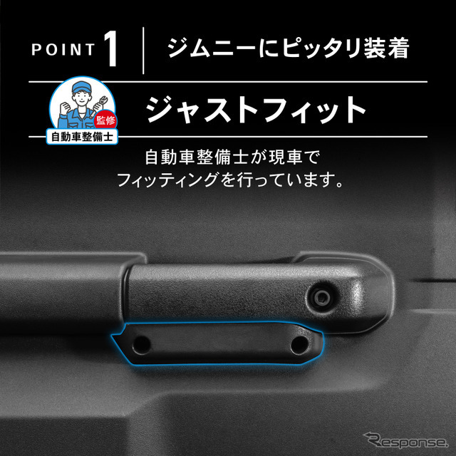 クラフトワークス『ジムニー/シエラ/ノマド』専用「ドアグリップポケット」改良版