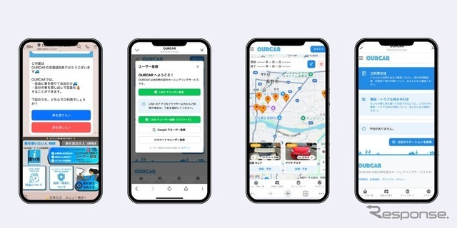 カーシェアリングサービス「OURCAR(アワカ)」