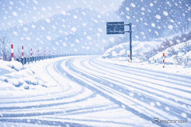 積雪・凍結路（イメージ）