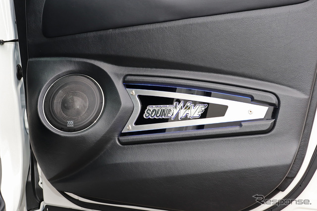 「フロント3ウェイ」が採用されたオーディオカーの一例（製作ショップ：サウンドウェーブ＜茨城県＞）。