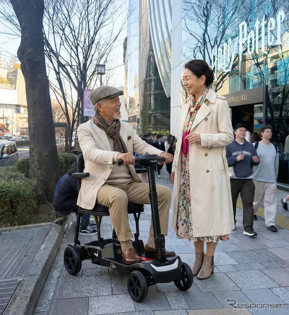 折りたたみ式電動モビリティ「Lieto Luce(リエート・ルーチェ)」