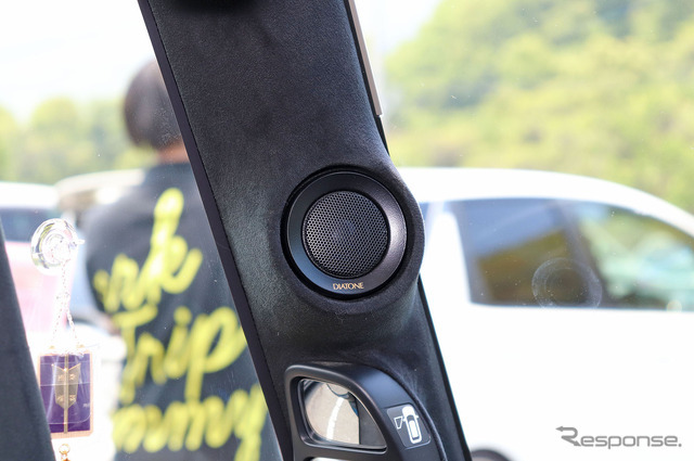 「外部パワーアンプ」が搭載されたオーディオカーの一例（製作ショップ：シティロード福山＜広島県＞）。