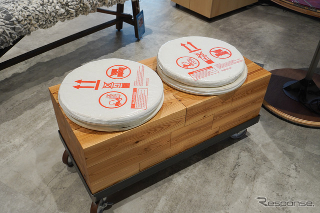 船場の共創家具がならぶヤマハ発動機の共創スペース「リジェラボ」