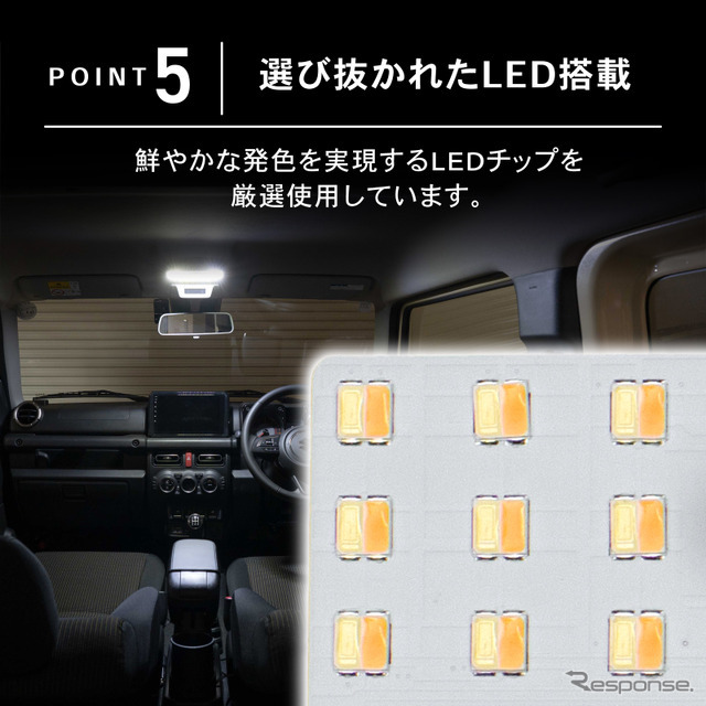 クラフトワークス『ジムニー/シエラ/ノマド』専用「LEDルームランプ」
