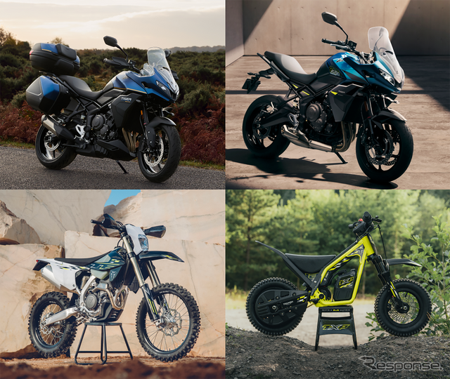 トライアンフのアドベンチャー&オフロードファミリー