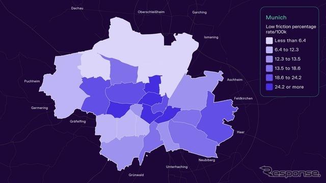 VWグループのCARIADが自動車の摩擦データを分析し路面のグリップ力を測る技術を開発
