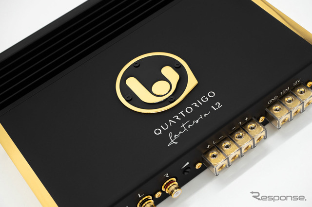 「外部パワーアンプ」の一例（クワトロリゴ・ファンタジア シリーズ）。