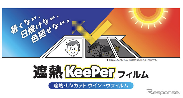 全国のキーパーラボで「遮熱キーパーフィルム」の施工販売を開始する