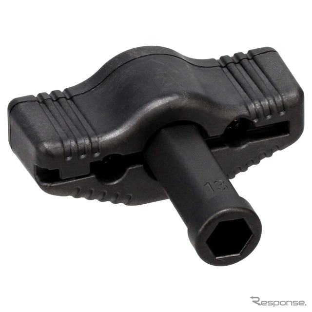 誰でも既定の力で締め付けることができるU字金具用トルクノブを付属