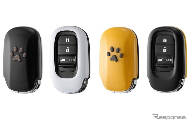 ペットキーカバー（肉球）しろくろ／ちゃくろ