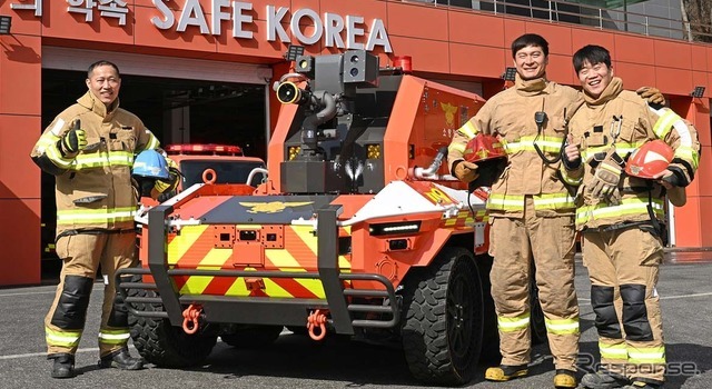 ヒョンデグループの無人消防ロボット