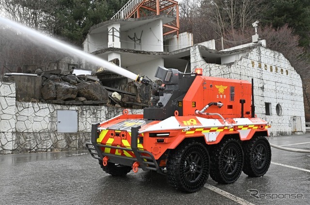 ヒョンデグループの無人消防ロボット