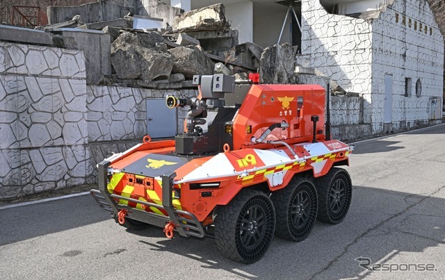 ヒョンデグループの無人消防ロボット