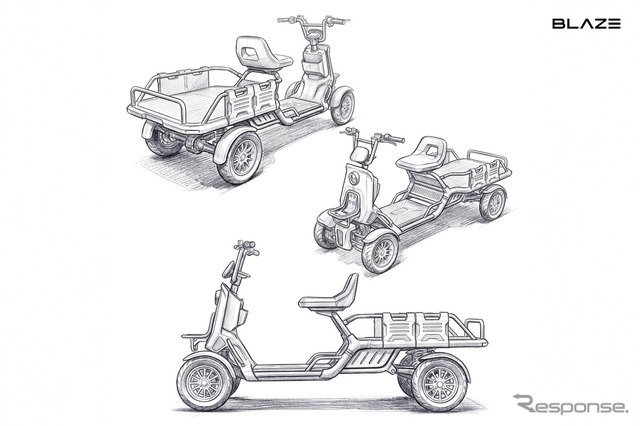 ブレイズの特定小型原付初の4輪モデル