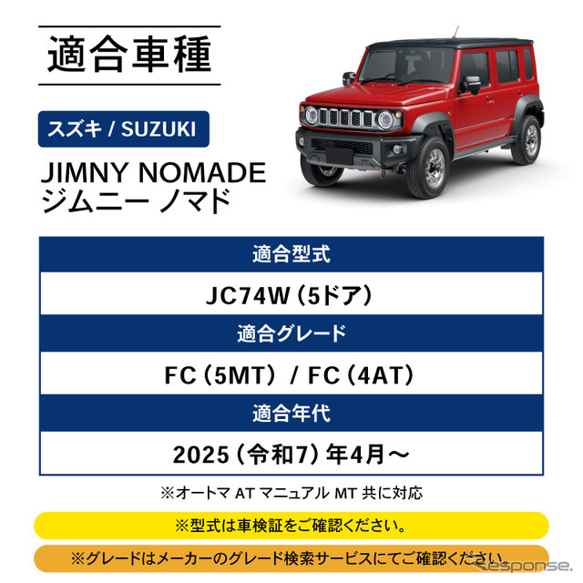 クラフトワークスの『ジムニーノマド』向け「アイドリングストップキャンセラー」