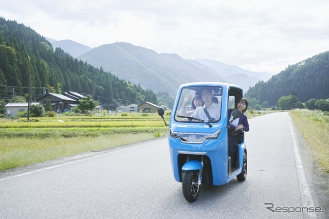 富山・魚津市でEVトゥクトゥクのレンタルサービスが3月14日から再開