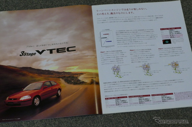 ホンダ・シビック（6代目）当時のカタログ