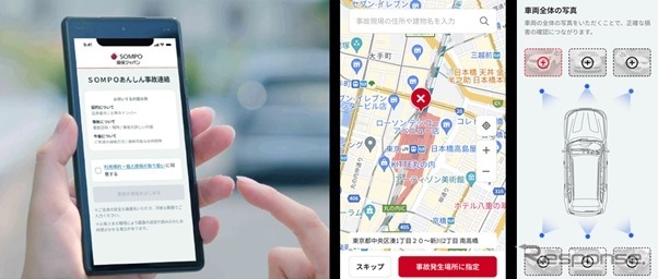 「SOMPOあんしん事故連絡」