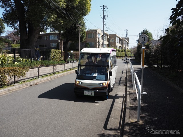 杉並区グリーンスローモビリティ×次世代タイヤ AirFree 実証実験：荻外荘公園