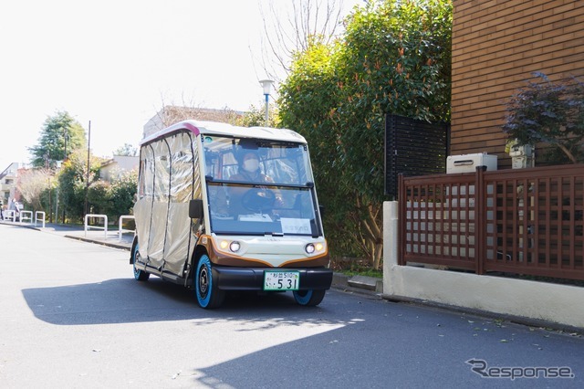 杉並区グリーンスローモビリティ×次世代タイヤ AirFree 実証実験：荻外荘公園出発