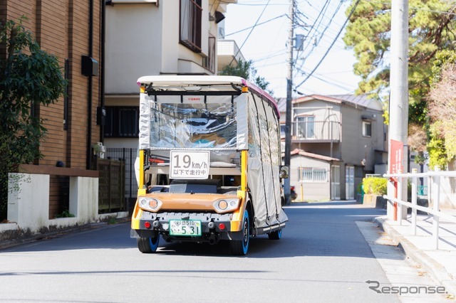 杉並区グリーンスローモビリティ×次世代タイヤ AirFree 実証実験：荻外荘公園出発