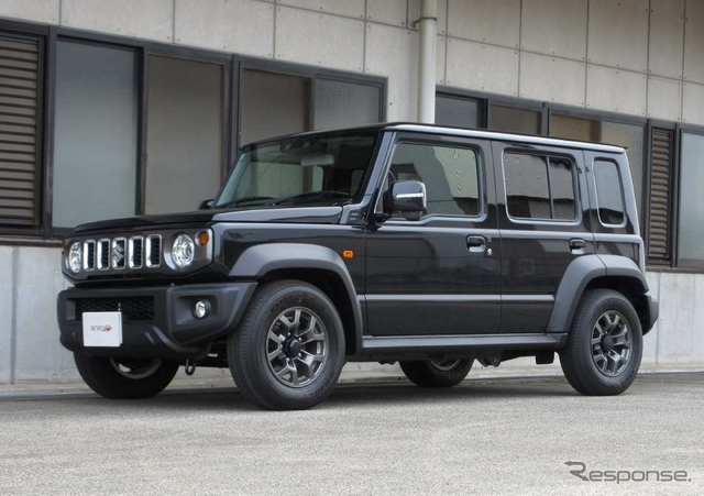 サステックX-LIMITスプリング　スズキ・ジムニーノマド装着例（フロント 56mmダウン / リア 56mmダウン）