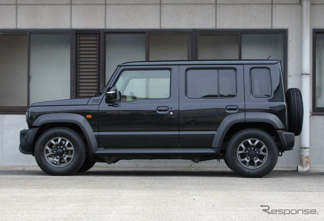 サステックX-LIMITスプリング　スズキ・ジムニーノマド装着例（フロント 56mmダウン / リア 56mmダウン）