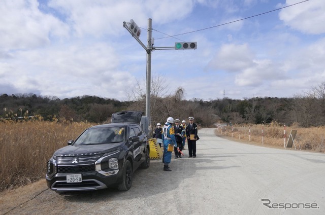 信号機滅灯対策訓練会場の様子