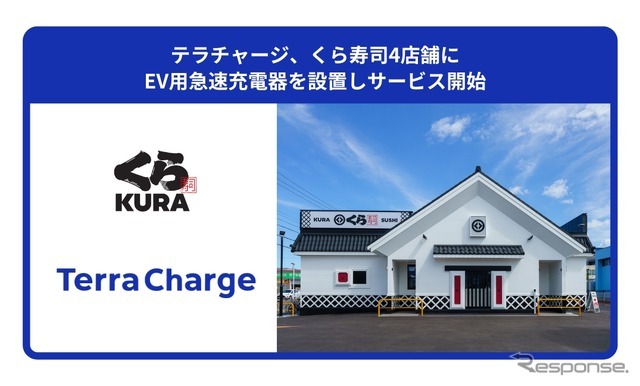 くら寿司4店舗にEV急速充電器
