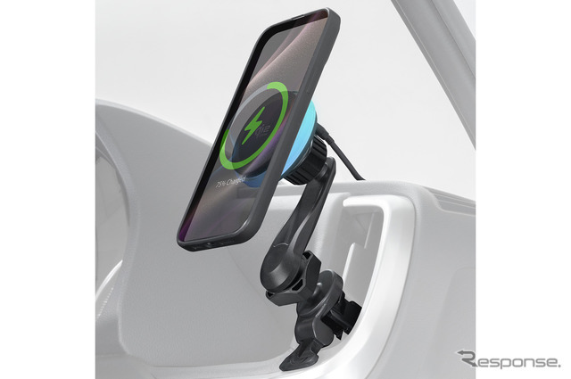 SEIWA・マグホールドスマホ充電ホルダーQi2.2/AC（D667）