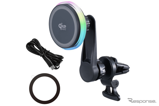 SEIWA・マグホールドスマホ充電ホルダーQi2.2/AC（D667）