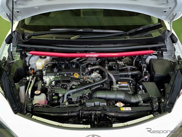 タナベ サステック・ストラットタワーバー・プラス　トヨタ・アクア装着例