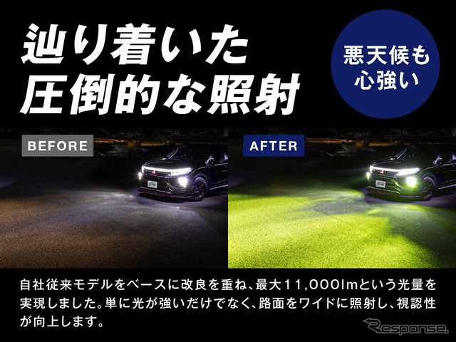 2色切替LEDフォグランプの“正統進化モデル”