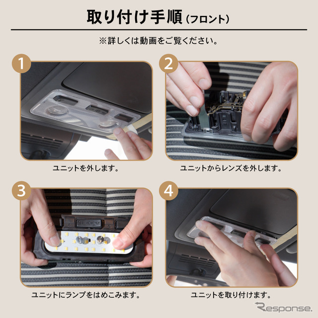 『ノア/ヴォクシー』80系専用LEDルームランプ