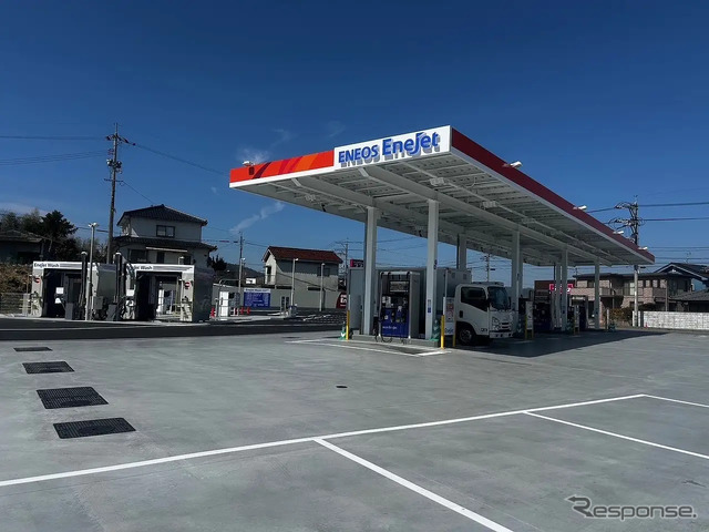 コンビニエンスストア（セブン-イレブン黒瀬上保田店）併設型のサービスステーション「EneJet黒瀬SS」