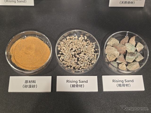 ホンダから生まれた砂漠の砂を道路の骨材にする「PathAhead」の記者発表会より