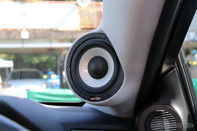 『アミューズ（広島県福山市）』にて製作されたオーディオカーの一例。